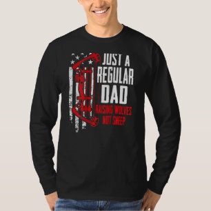 Camiseta Apenas Um Pai Regular Fazendo Lobos Não Arco Ovino