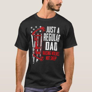 Camiseta Apenas Um Pai Regular Fazendo Lobos Não Serem Arqu
