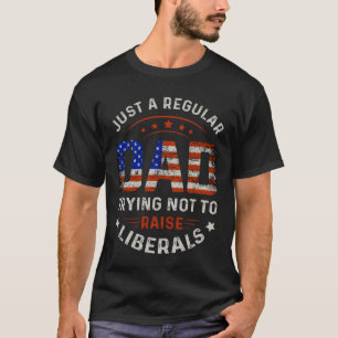 Camiseta Apenas Um Pai Regular Tentando Não Levantar Liber