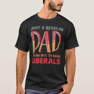 Camiseta Apenas um Pai Regular Tentando Não Levantar Liber
