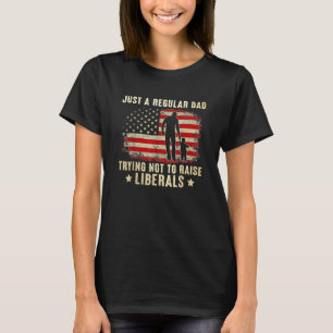 Camiseta Apenas Um Pai Regular Tentando Não Levantar Libera