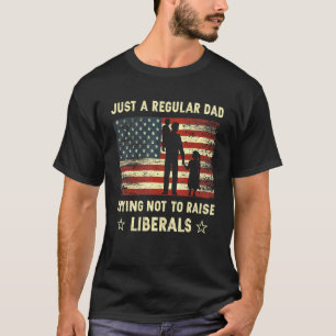 Camiseta Apenas Um Pai Regular Tentando Não Levantar Libera