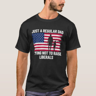 Camiseta Apenas Um Pai Regular Tentando Não Levantar Libera