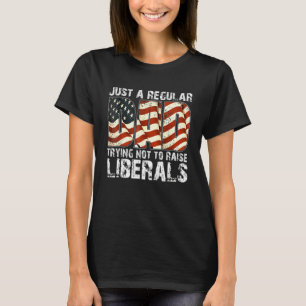 Camiseta Apenas Um Pai Regular Tentando Não Levantar Libera