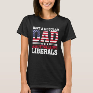Camiseta Apenas um Pai regular tentando não levantar libera