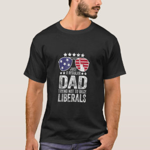 Camiseta Apenas Um Pai Regular Tentando Não Levantar Libera