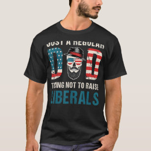 Camiseta Apenas Um Pai Regular Tentando Não Levantar Libera