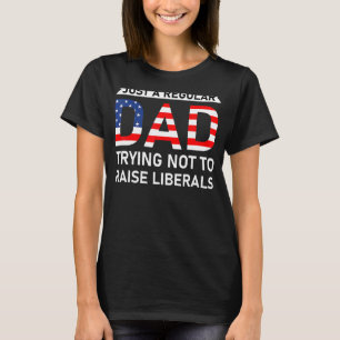 Camiseta Apenas Um Pai Regular Tentando Não Levantar Libera