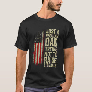 Camiseta Apenas Um Pai Regular Tentando Não Levantar Libera