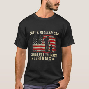 Camiseta Apenas Um Pai Regular Tentando Não Levantar Libera