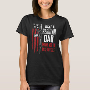 Camiseta Apenas Um Pai Regular Tentando Não Levantar Libera