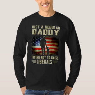 Camiseta Apenas Um Pai Regular Tentando Não Levantar Libera