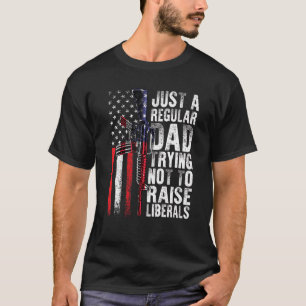 Camiseta Apenas Um Pai Regular Tentando Não Levantar Libera
