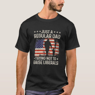 Camiseta Apenas Um Pai Regular Tentando Não Levantar Os Li
