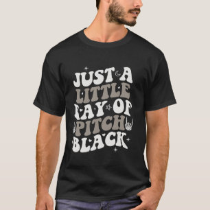 Camiseta Apenas Um Pequeno Raio Do Gótico Negro Grande Hall