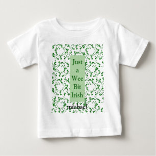 Camiseta "Apenas um Pouco Irlandês", Greenery Vines em Bran