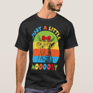 Camiseta Apenas Um Pouco Mal-Humorado Amante De Moo De Vaca