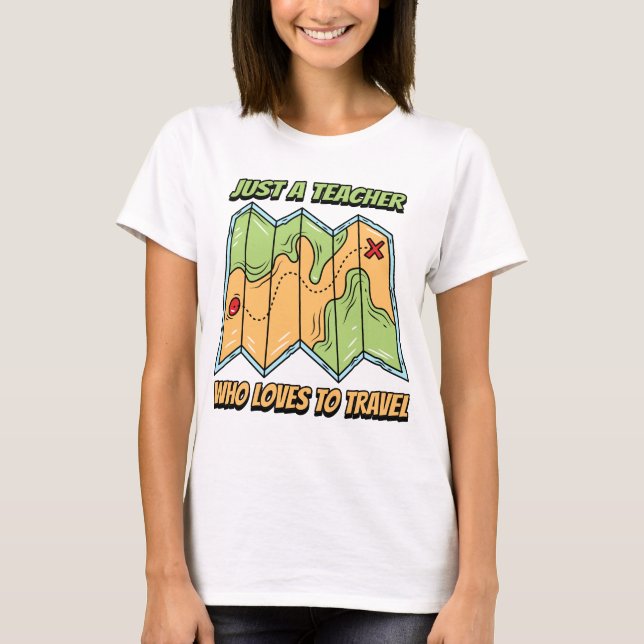 Camiseta Apenas Um Professor Que Adora Viagem (Frente)