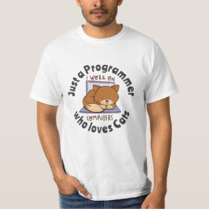 Camiseta Apenas um programador que ama gatos