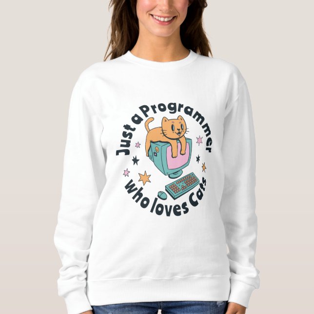 Camiseta Apenas um programador que ama gatos (Frente)