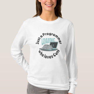 Camiseta Apenas um programador que ama gatos