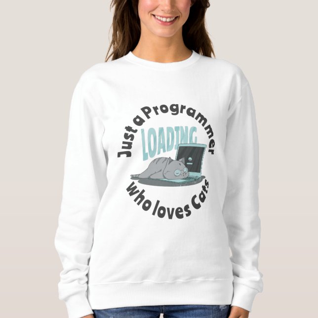 Camiseta Apenas um programador que ama gatos (Frente)