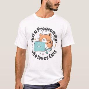 Camiseta Apenas um programador que ama gatos