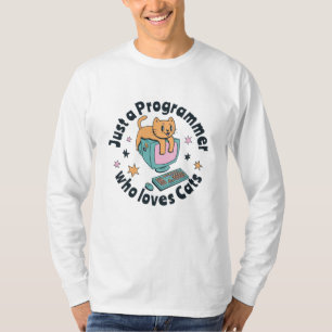 Camiseta Apenas um programador que ama gatos