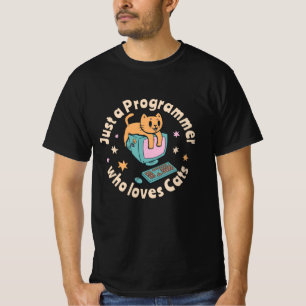 Camiseta Apenas um programador que ama gatos