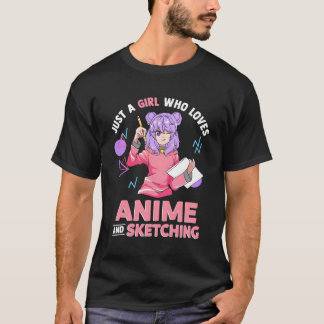 Camiseta Apenas Um Que Adora Anime E Desenho De Desenho