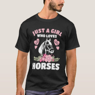 Camiseta Apenas Um Que Adora Cavalos Cavalos Cavalos Cavalo