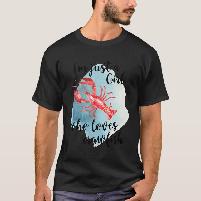 Camiseta Apenas Um Que Adora Crawfish Cajun Crawfish Boil (Frente)