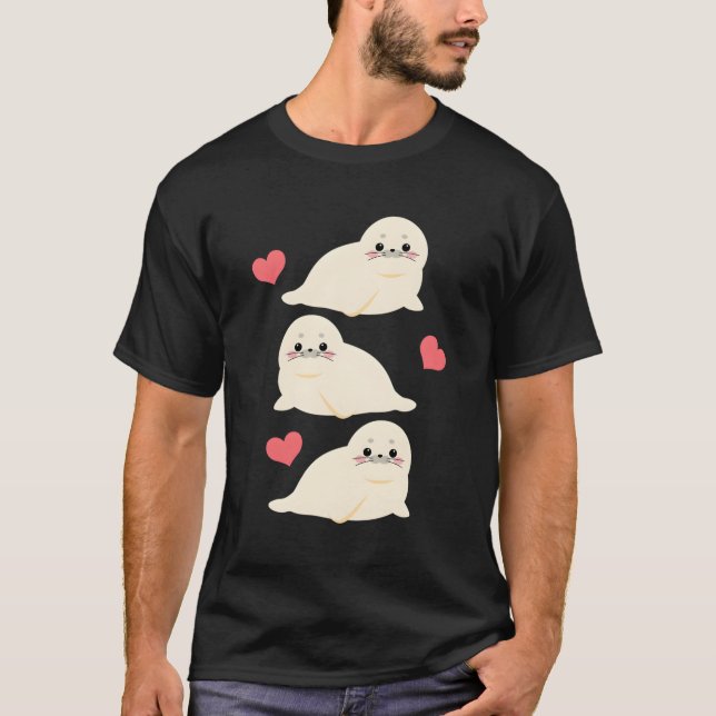 Camiseta Apenas Um Que Ama O Mar Leão Branco (Frente)