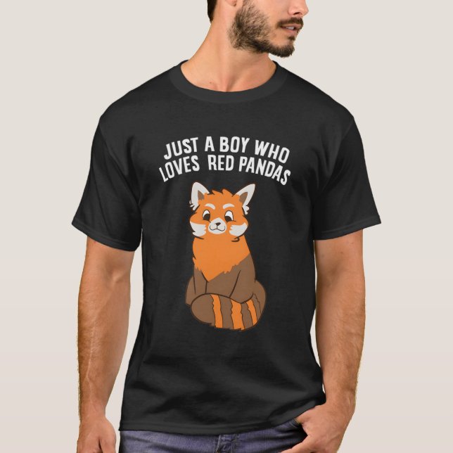 Camiseta Apenas Um Que Ama Pandas Vermelhas (Frente)