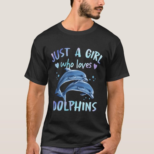 Camiseta Apenas Um Quem Ama Golfinhos (Frente)