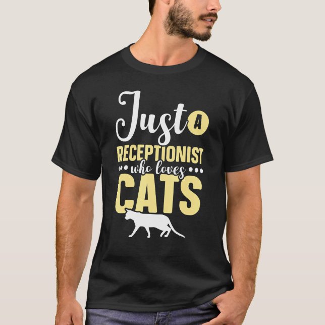 Camiseta Apenas Um Recepcionista Que Ama O Escritório Da Fr (Frente)