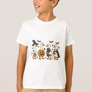 Camiseta Apenas Um Sapo Louco De Ganso De Halloween Ghost S