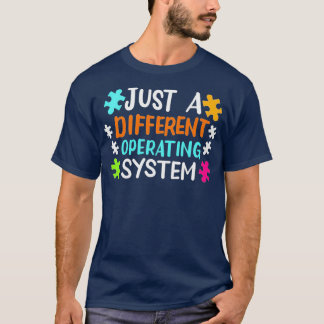 Camiseta Apenas um sistema operacional diferente Sensibiliz