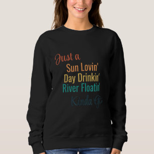 Camiseta Apenas Um Sol Adorando O Dia Bebendo O Rio Flutuan