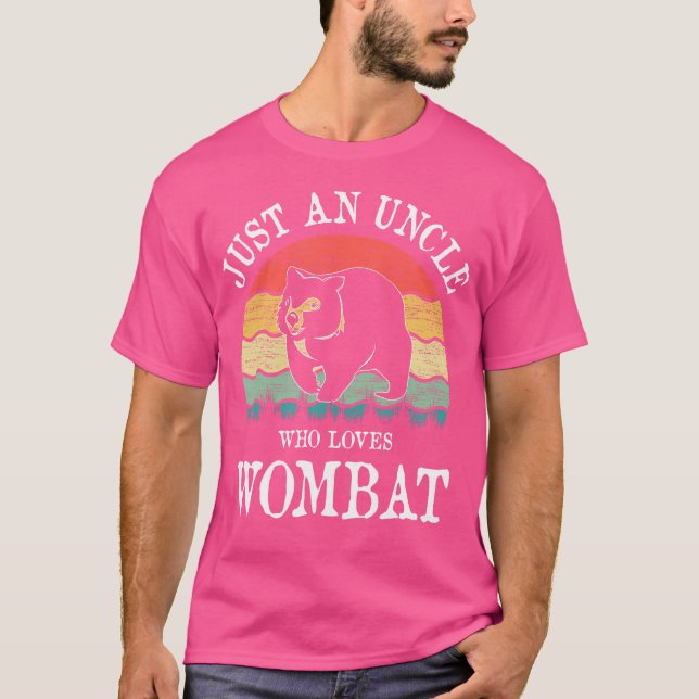 Camiseta Apenas Um Tio Que Ama O Wombat (Frente)