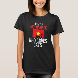 Camiseta Apenas Um Vietnamita Que Ama Gatos Para Todos Os V