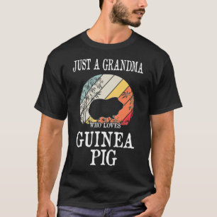 Camiseta Apenas Uma Avó Que Ama O Prêmio De Porco Da Guiné 