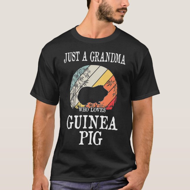 Camiseta Apenas Uma Avó Que Ama O Prêmio De Porco Da Guiné  (Frente)