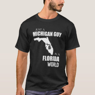 Camiseta Apenas Uma Cara De Michigan Engraçada No Mundo Da 
