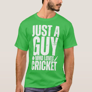Camiseta Apenas Uma Cara Que Ama Cricket