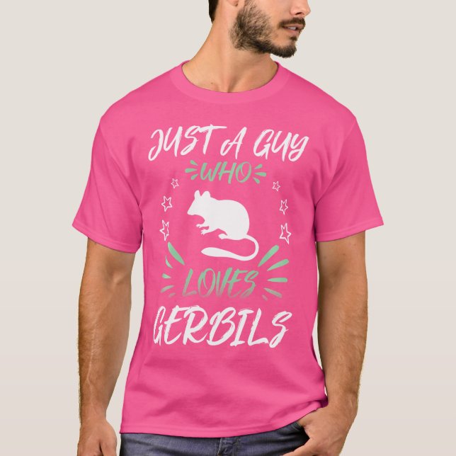 Camiseta Apenas Uma Cara Que Ama Gerbilis (Frente)