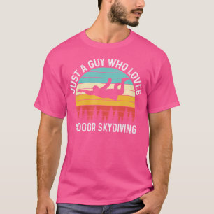 Camiseta Apenas Uma Cara Que Ama O Skydiving Interior