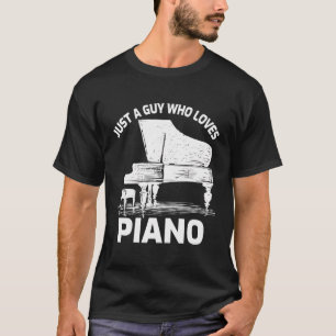 Camiseta Apenas Uma Cara Que Ama Piano