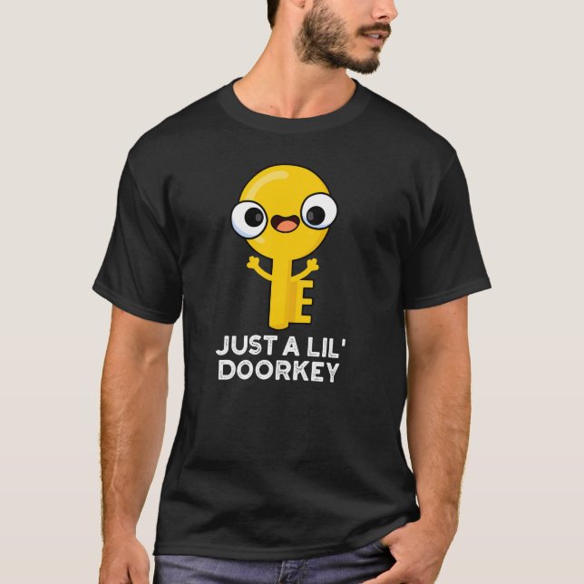 Camiseta Apenas Uma Chave Engraçada Engraçada, Dorky Key Pu (Frente)