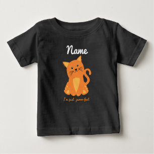 Camiseta Apenas uma citação perfeita com o Orange Kitten